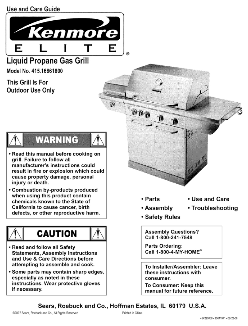 Kenmore 415.16661800 Use and care guide