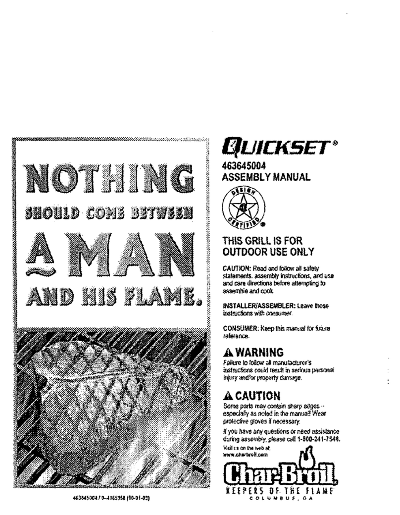 Char-Broil Quickset 463645004 Assembly Assembly manual Char-Broil Quickset 463645004 Assembly Assembly manual