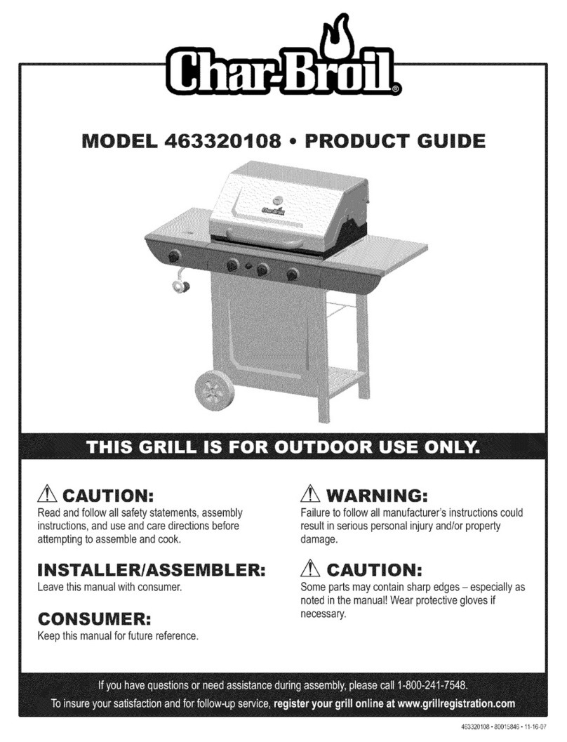 Char-Broil 463320108 Product guide