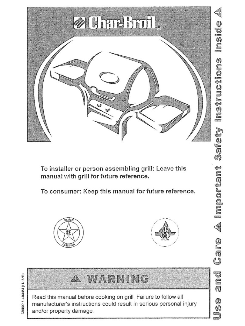 Char-Broil Gas Grill Owner's manual