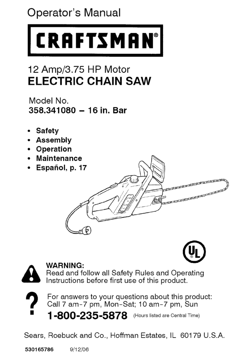 Craftsman 358.341080 User manual