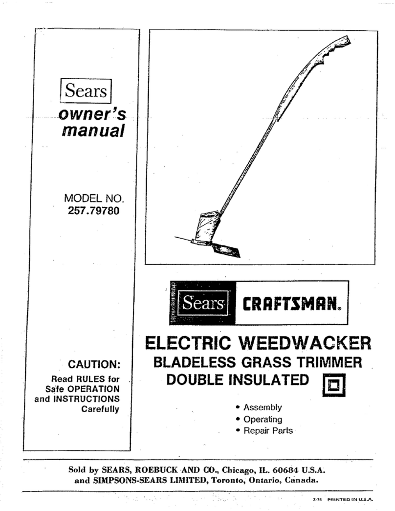 Craftsman WEEDWACKER 257.79780 User manual Craftsman WEEDWACKER 257.79780 User manual