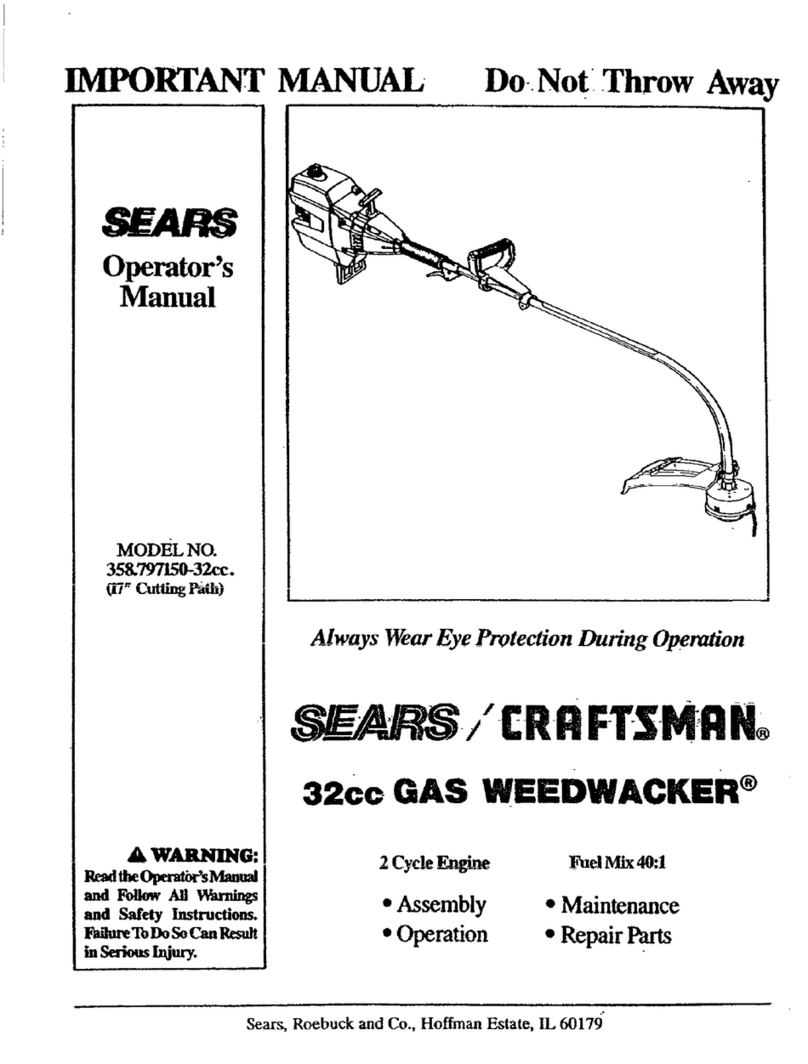 Craftsman 358.797150-32cc Important Important manual