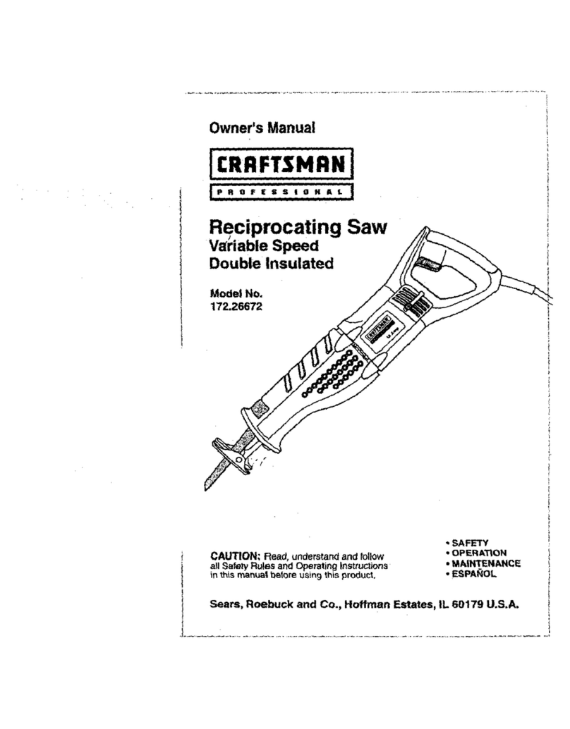 Craftsman 172.26672 User manual