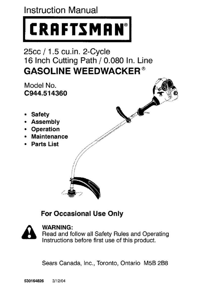 Craftsman WEEDWACKER C944.514360 User manual