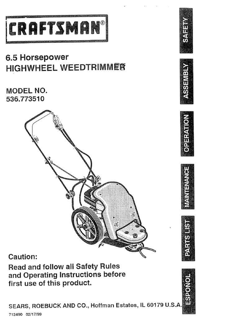 Craftsman 536.773510 operating instructions