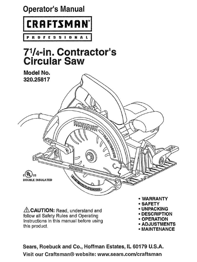 Craftsman 320.25817 Operator's manual
