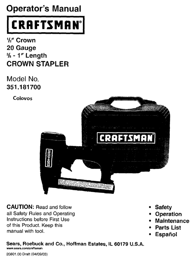 Craftsman Colovos 351.181700 User manual