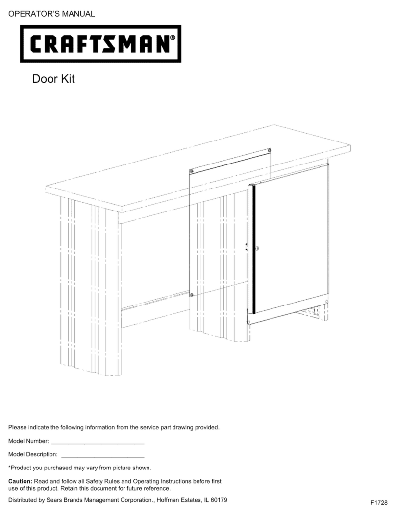 Craftsman Door Kit User manual