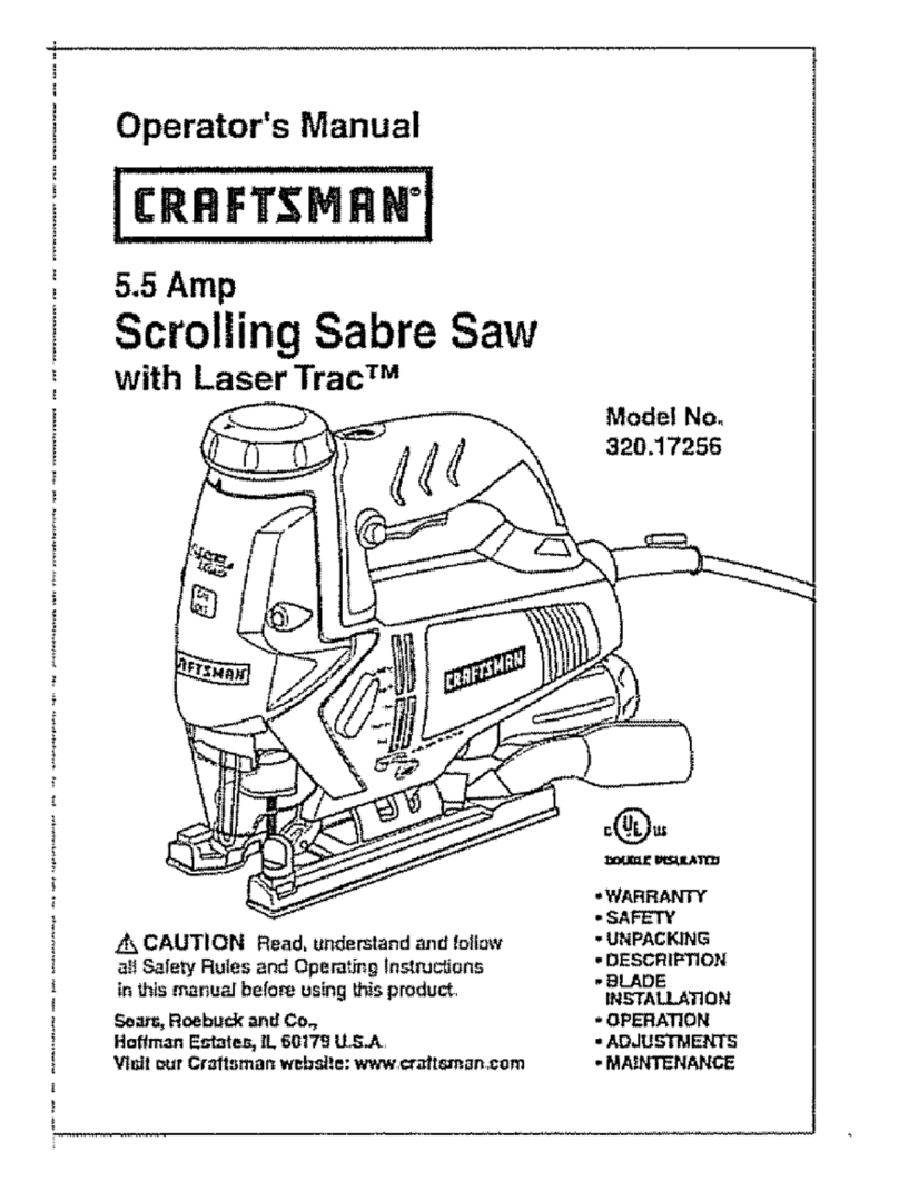 Craftsman 320.17256 Operator's manual