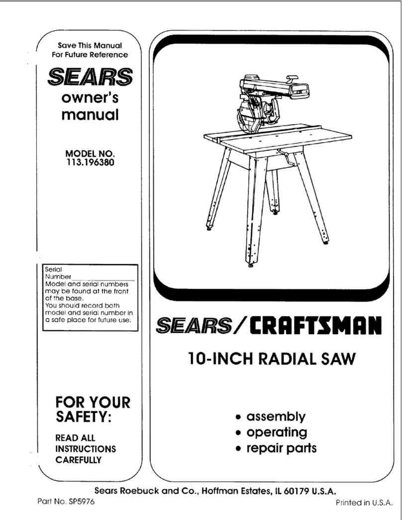 Craftsman 113.196380 User manual