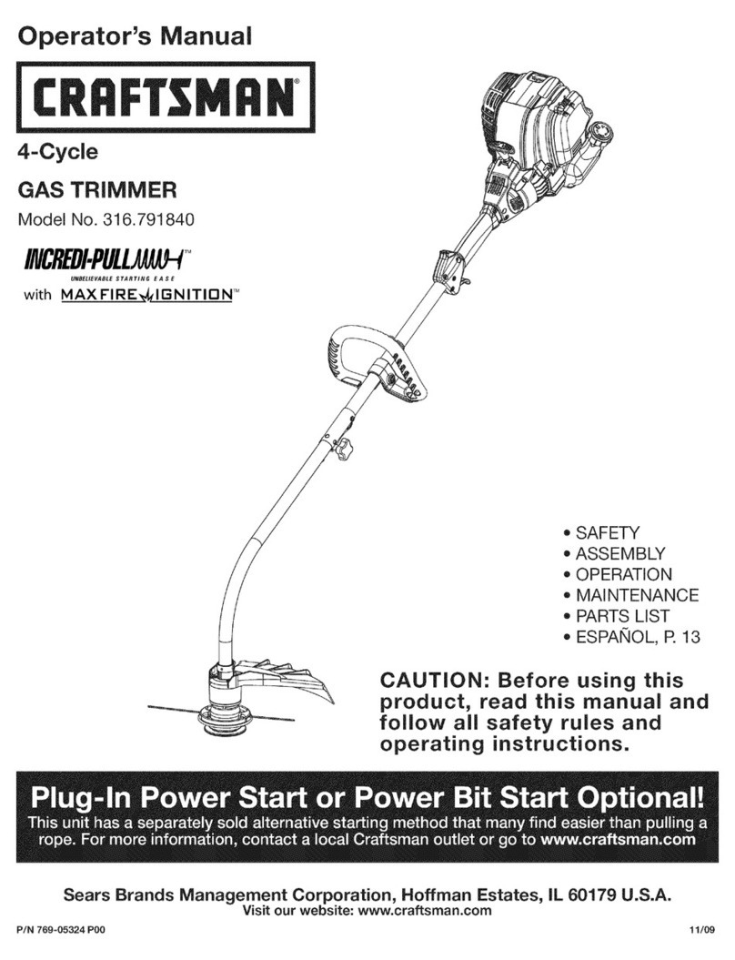 Craftsman INCREDI-PULL 316.791840 Operator's manual