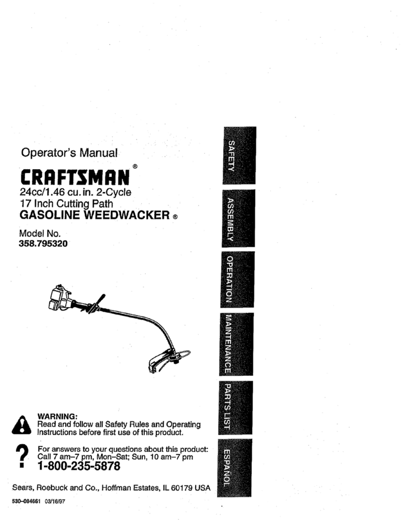 Craftsman Weedwacker 358.795320 User manual