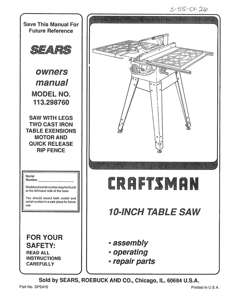 Craftsman 113.298760 User manual