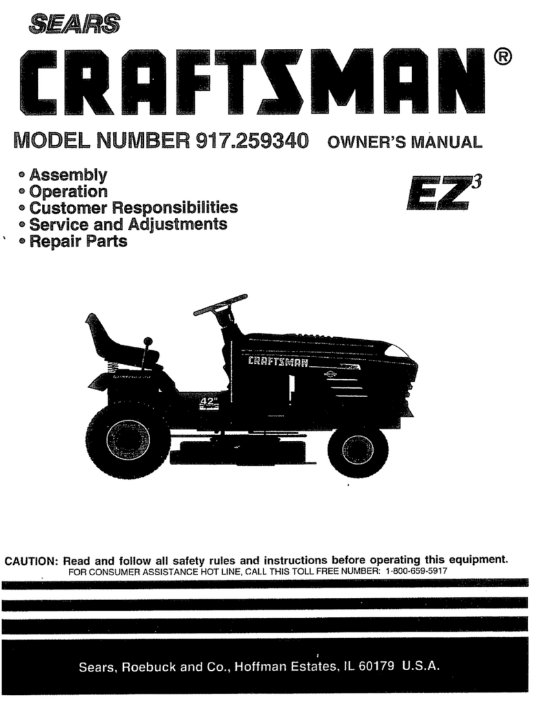 Craftsman EZ3 917.259340 User manual