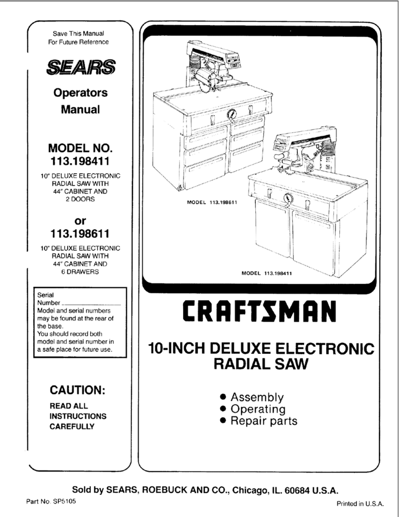 Craftsman 113.198411 Operators User manual