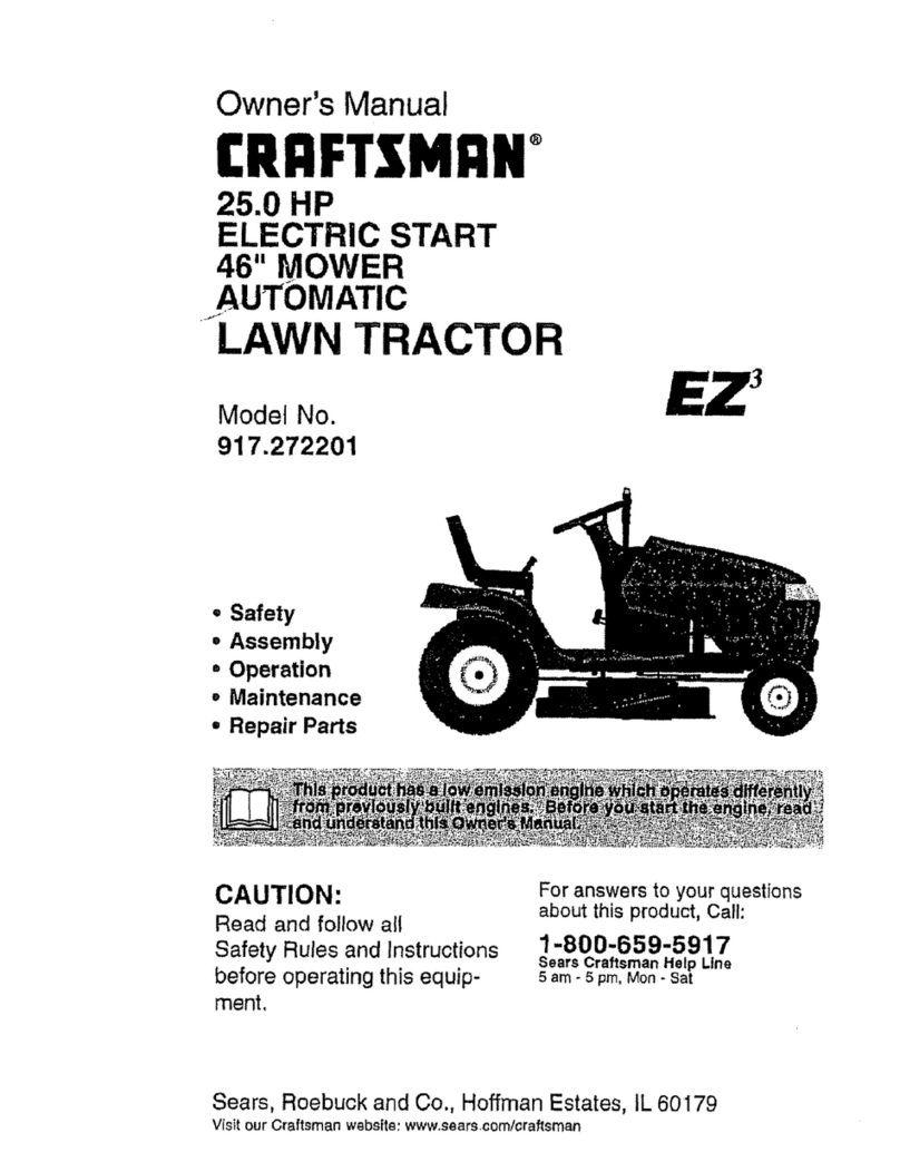Craftsman EZ3 917.272201 User manual