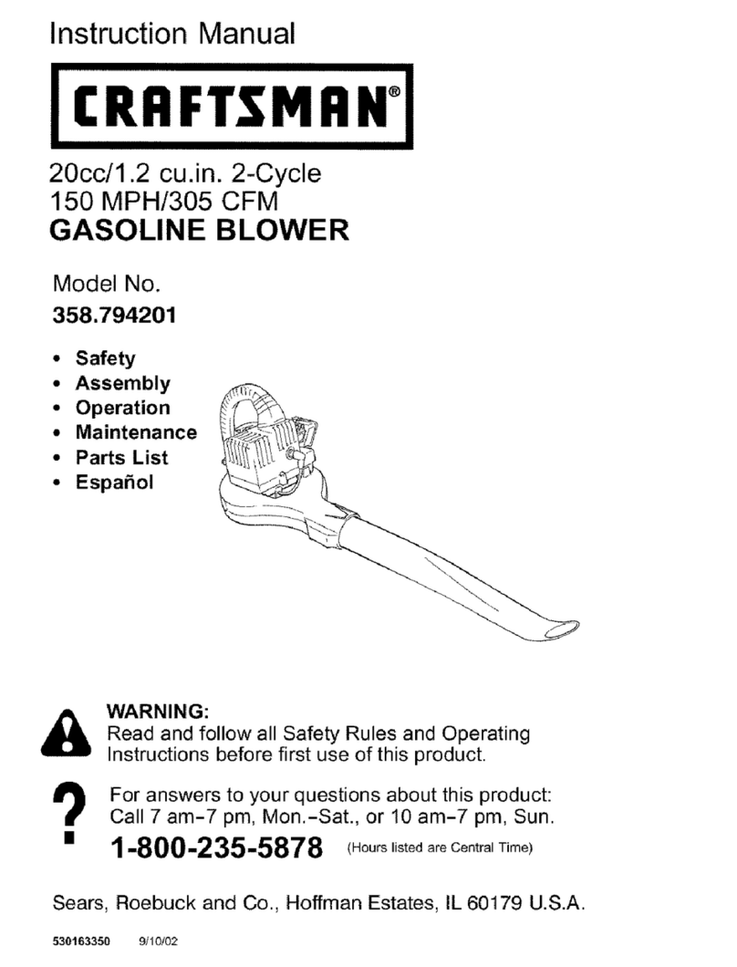 Craftsman 358.794201 User manual Craftsman 358.794201 User manual
