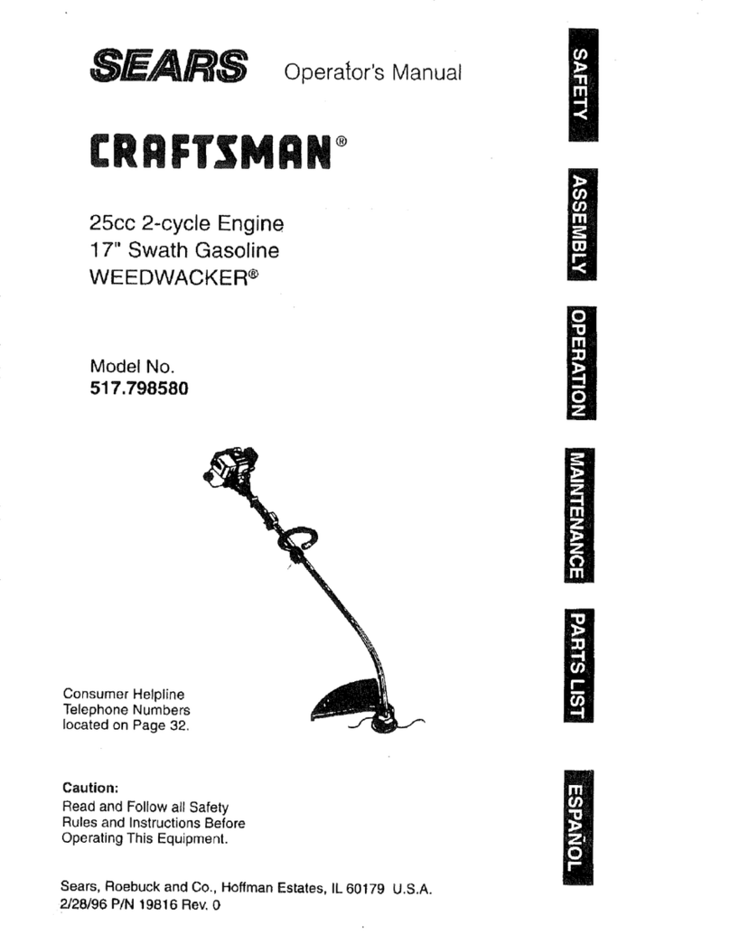 Craftsman WEEDWACKER 517.798580 User manual