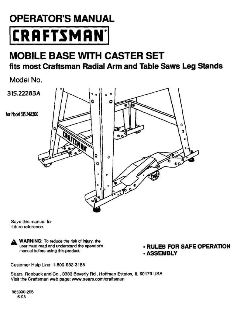 Craftsman 315.22283A User manual