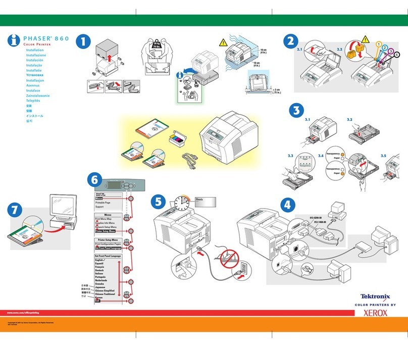 Xerox Phaser 860 User manual