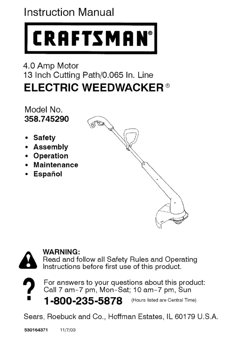 Craftsman WEEDWACKER 358.745290 User manual
