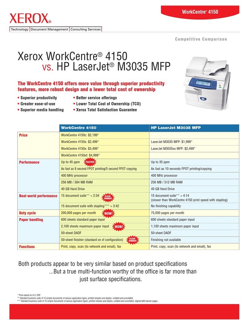 Xerox 4150 - WorkCentre B/W Laser Installation and user guide