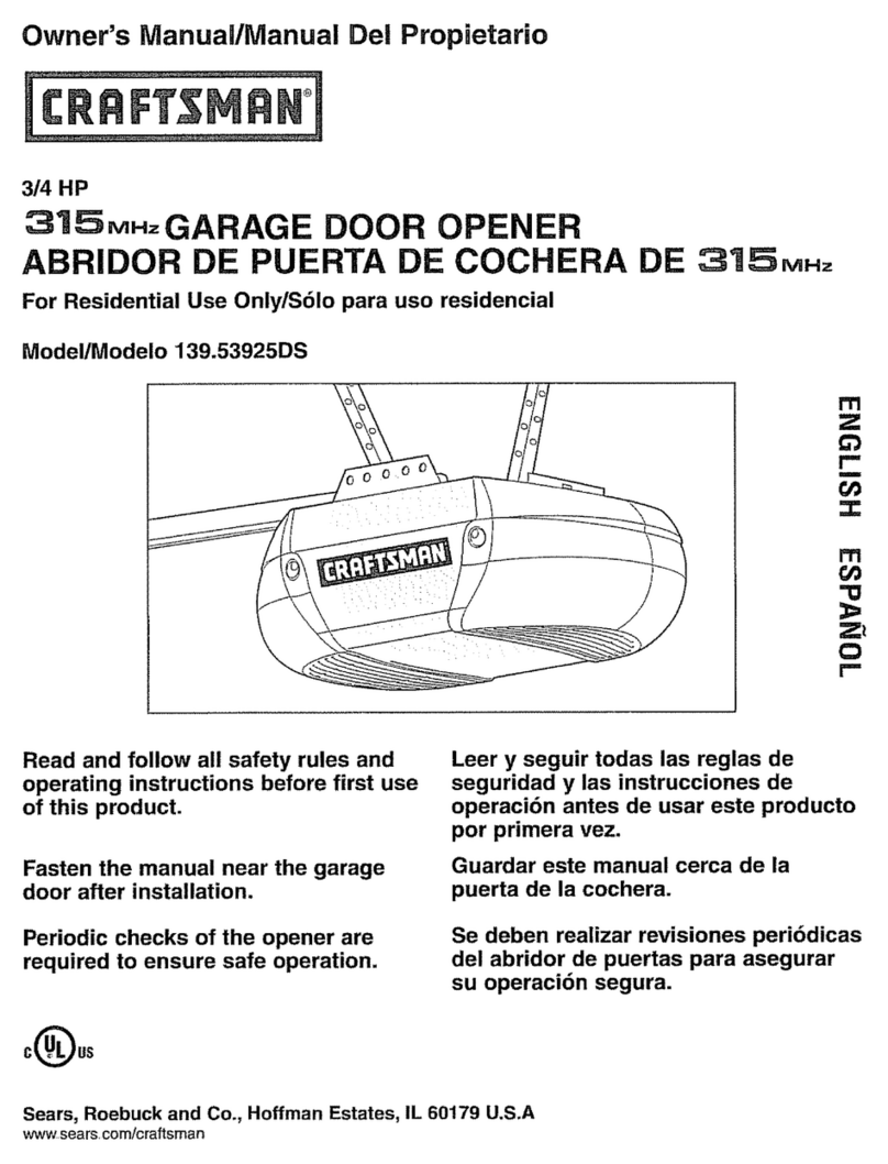 Craftsman 139.53925DS owner's manual