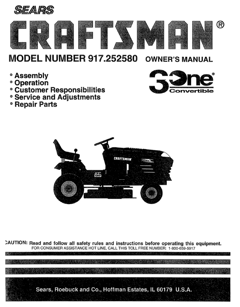 Craftsman 3one 917.252580 owner's manual Craftsman 3one 917.252580 owner's manual