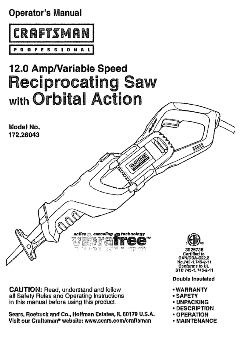 Craftsman 172.26043 User manual