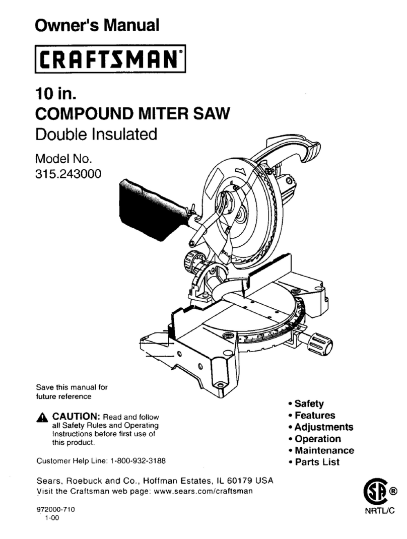 Craftsman 315.243000 User manual