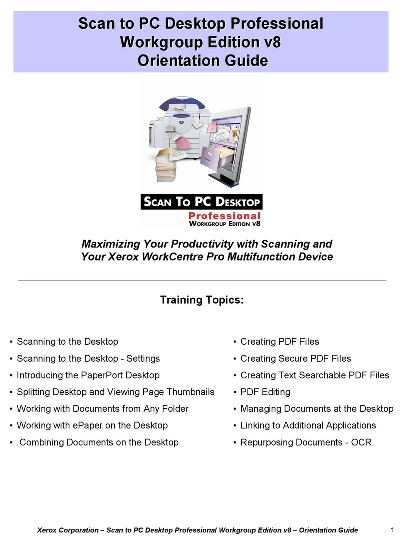 Xerox Scan to PC Desktop Professional User manual