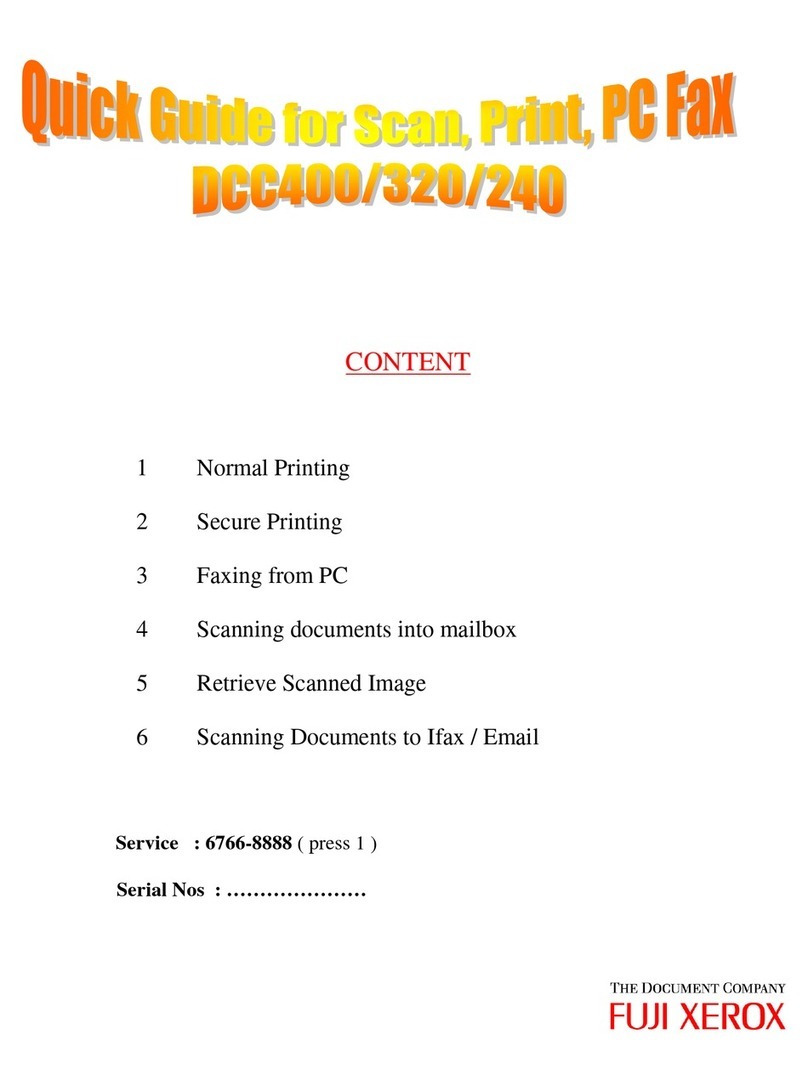 Xerox Dcc240 User manual