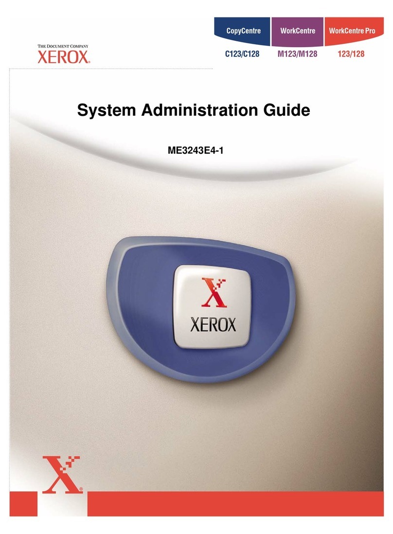 Xerox WorkCentrePro 123 System administration Instruction Manual