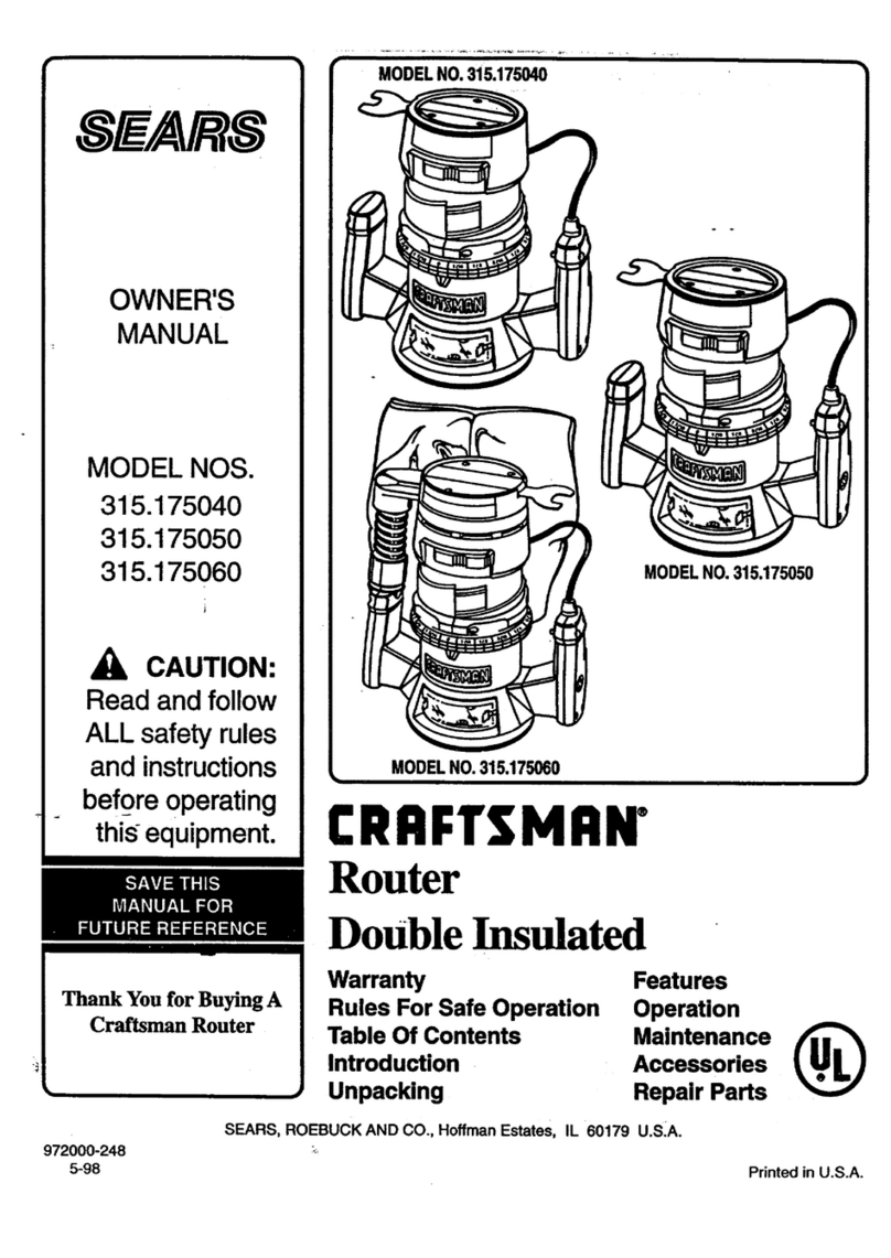 Craftsman 315.175040 User manual