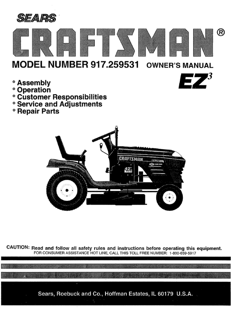 Craftsman EZ3 917.259531 User manual