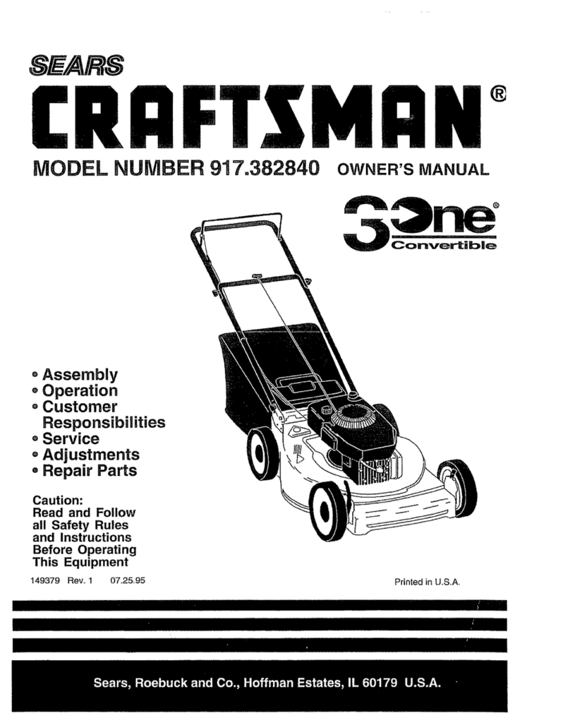 Craftsman 3One 917.382840 User manual