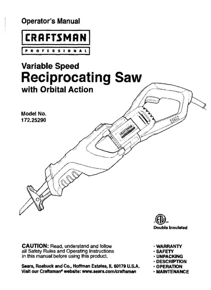 Craftsman 172.25290 User manual