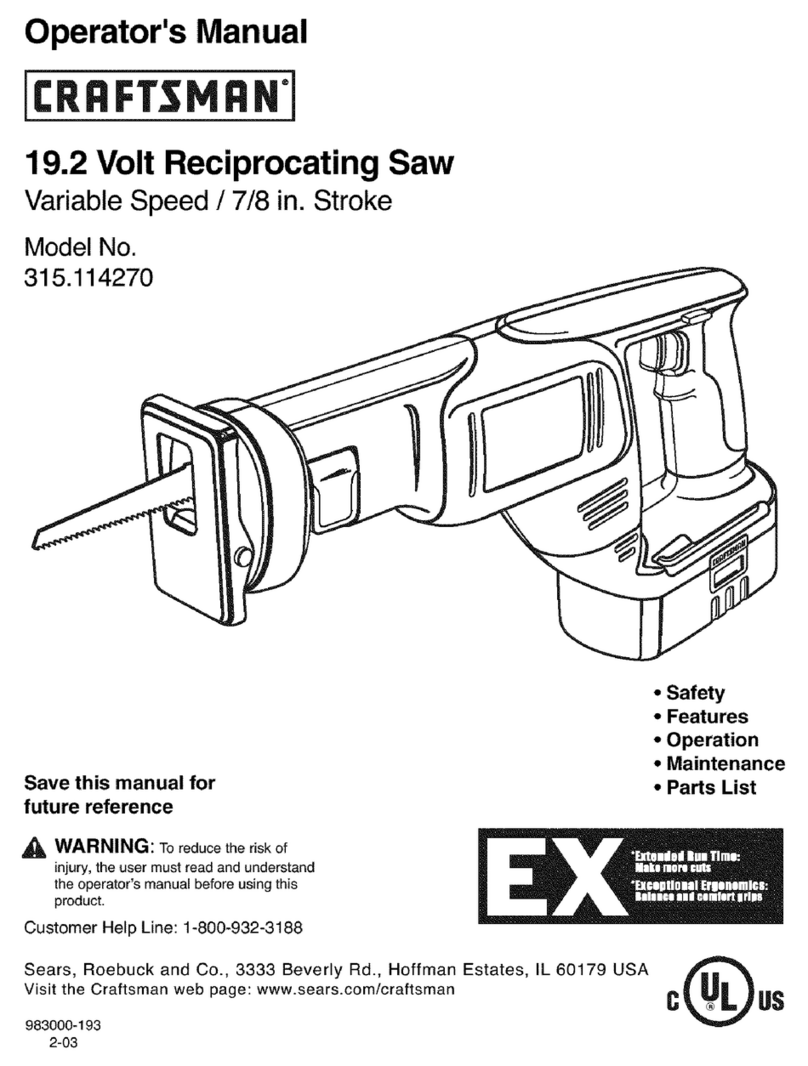 Craftsman 315.114270 Operator's manual