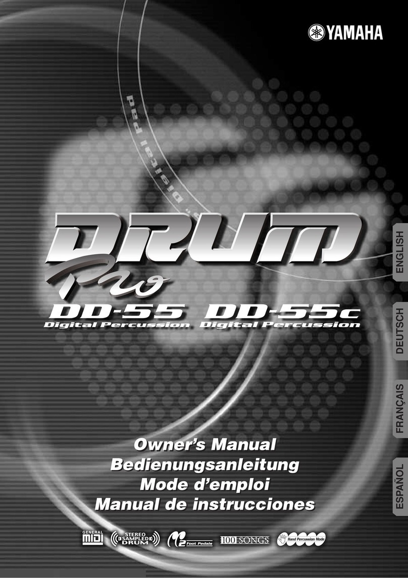 Yamaha DRUM Pro DD-55C Assembly instructions