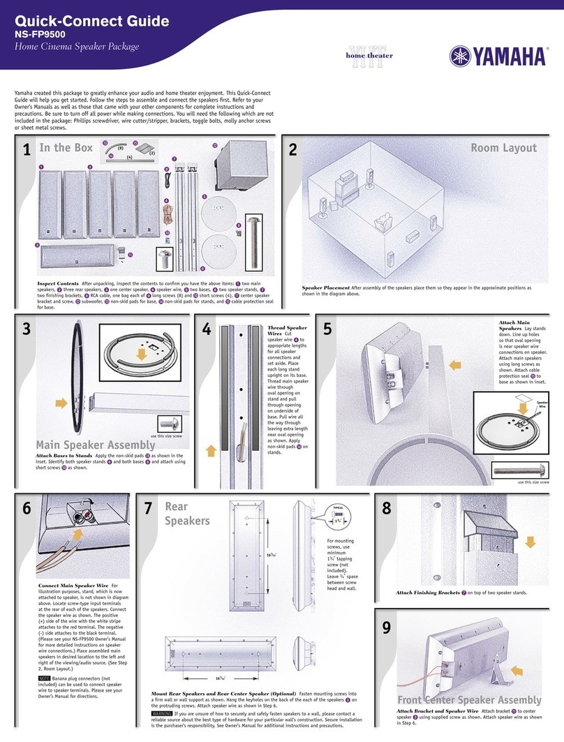 Yamaha NS-FP9500 Assembly instructions