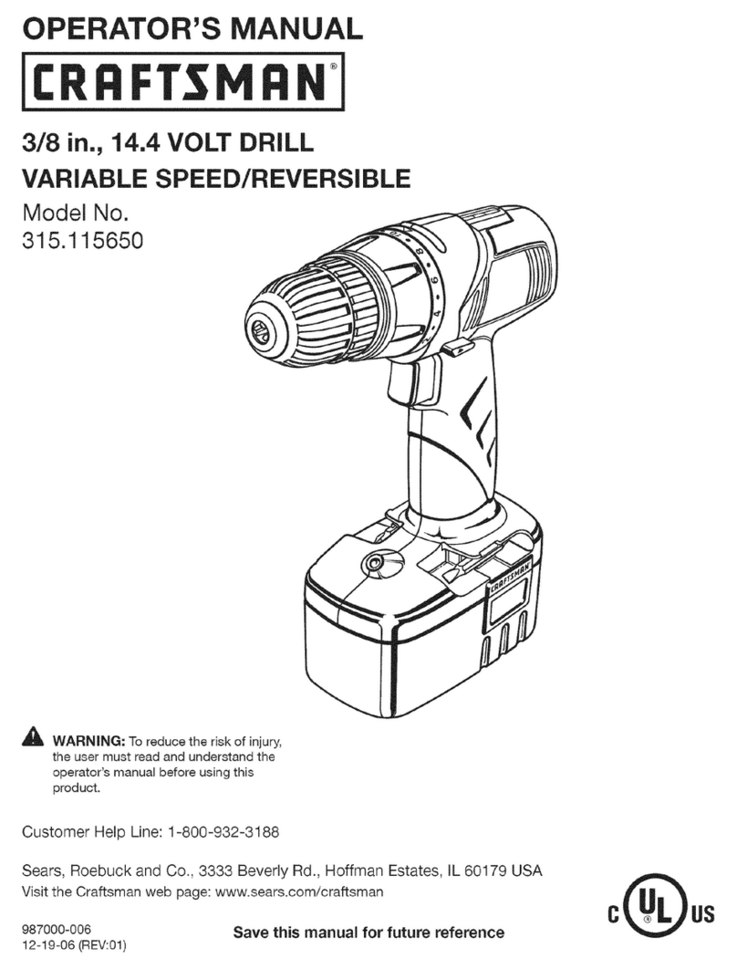 Craftsman 315.115650 User manual