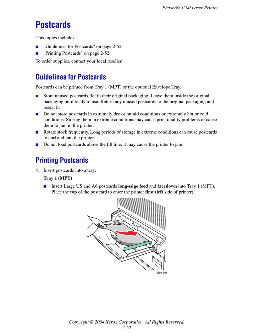 Xerox Phaser 5500 series User manual
