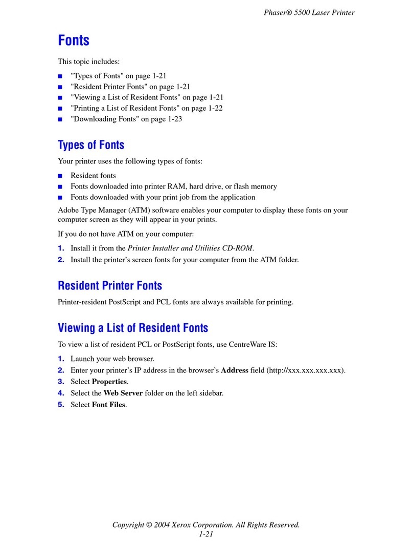 Xerox Phaser 5500 series User manual