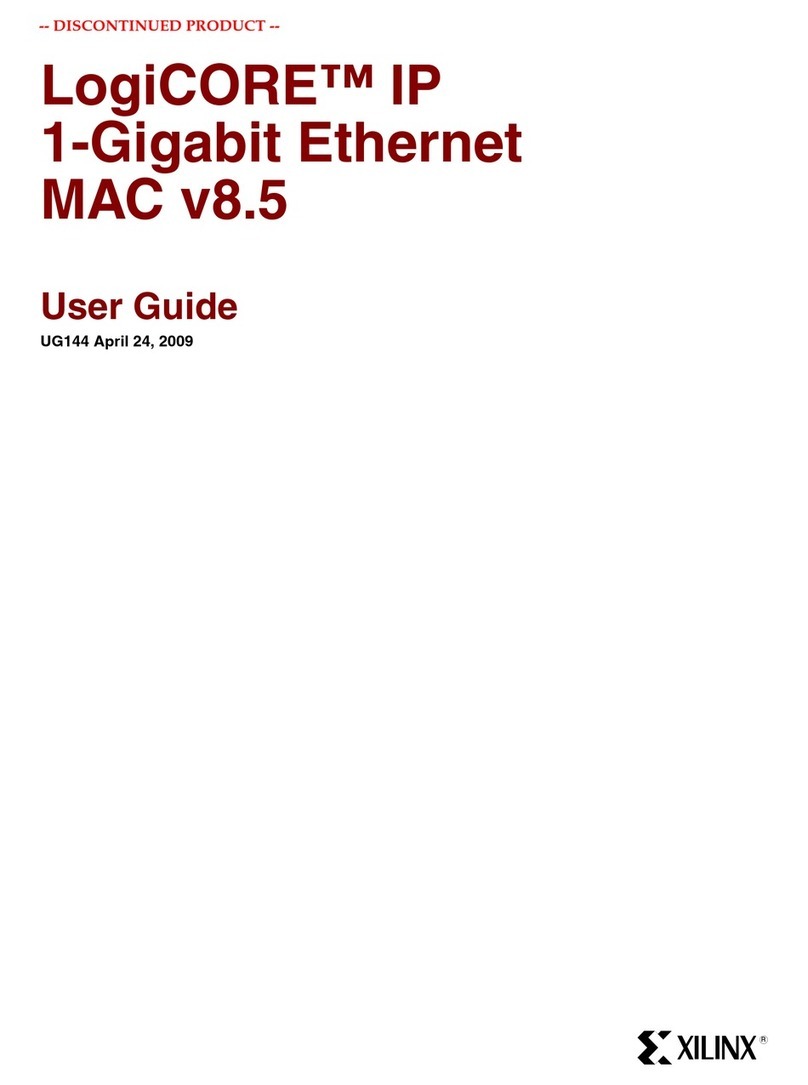 Xilinx LogiCORE IP MAC v8.5 User manual Xilinx LogiCORE IP MAC v8.5 User manual