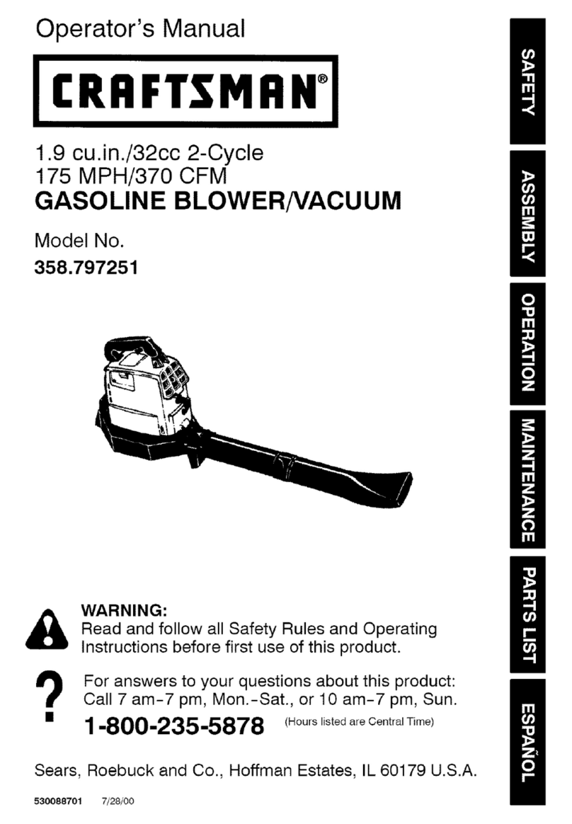 Craftsman 358.797251 Operator's manual