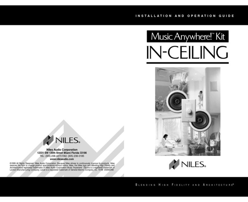 Niles Remote Control Anywhere Kit Installation and operation guide