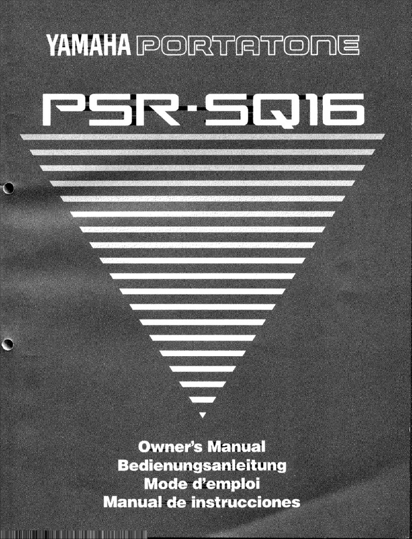 Yamaha PORTATONE PSR-SQ16 Assembly instructions