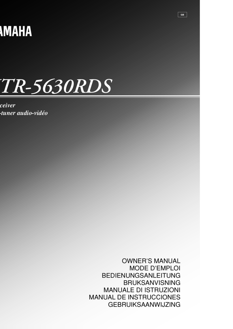 Yamaha HTR-5630RDS owner's manual