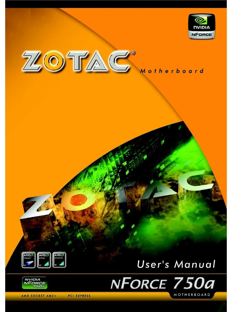 Zotac nForce 750a User manual